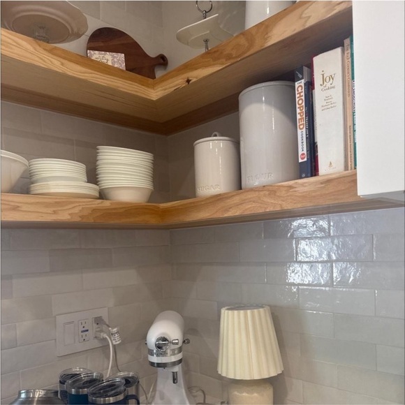 Hearth & Hand 13.5" Rustic Ceramic Mini
Kitchen Lamp Pleated Shade Cream - Picture 7 of 10